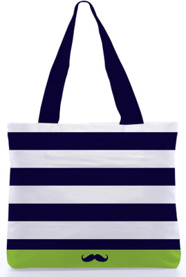 30% OFF on Snoogg Canvas Design Teenager Tote Blue, White, Green