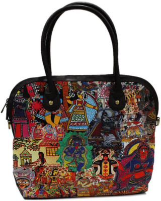 DesiPop Painting Hand-held Bag Black