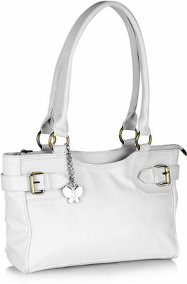 23% OFF on Butterflies Smooth Finish Hand Bag White