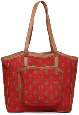 42% OFF on Kraftrush Printed Hand-held Bag Red-20 42% OFF on Kraftrush Printed Hand-held Bag Red-20