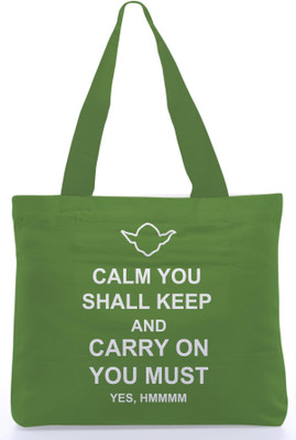 30% OFF on Snoogg Canvas Design Teenager Tote Green