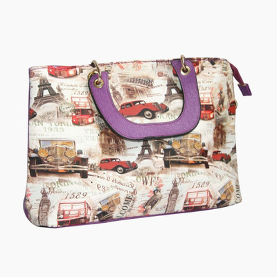 29% OFF on Inspired Livingg Purple Vintage Cars Hand-held Bag Purple 29% OFF on Inspired Livingg Purple Vintage Cars Hand-held Bag Purple
