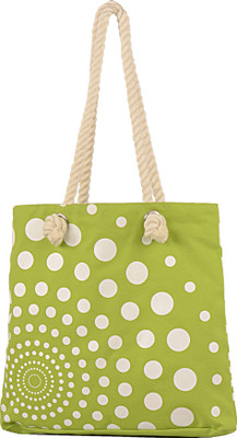Greenobag Polka Tote Green-26 Greenobag Polka Tote Green-26