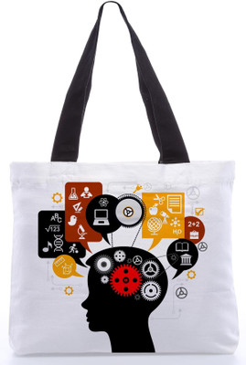 17% OFF on Rebel Mind Your Head Art Tote Multi-color