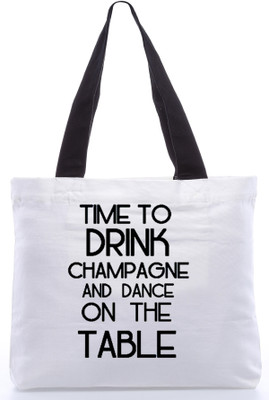 30% OFF on Snoogg Canvas Design Massages Tote White