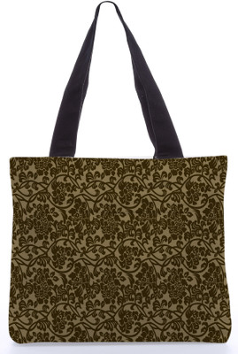 30% OFF on Snoogg Canvas Design Flowy Motif Tote Cream