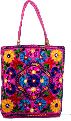 29% OFF on Bag Hut Woolen Embroidery Tote Multicolor 29% OFF on Bag Hut Woolen Embroidery Tote Multicolor