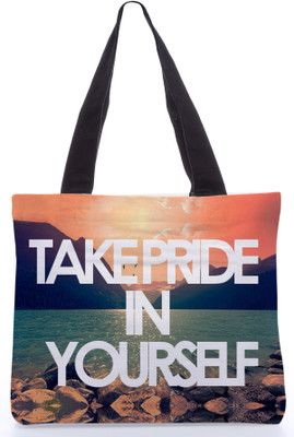 30% OFF on Snoogg Canvas Design Take Pride in Yourself Tote Multicolor 30% OFF on Snoogg Canvas Design Take Pride in Yourself Tote Multicolor