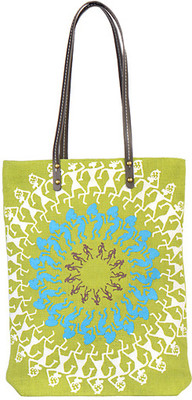 30% OFF on Greenobag Ethnic Human Chakra Tote Green