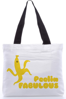 30% OFF on Snoogg Canvas Design Fabulous Tote White