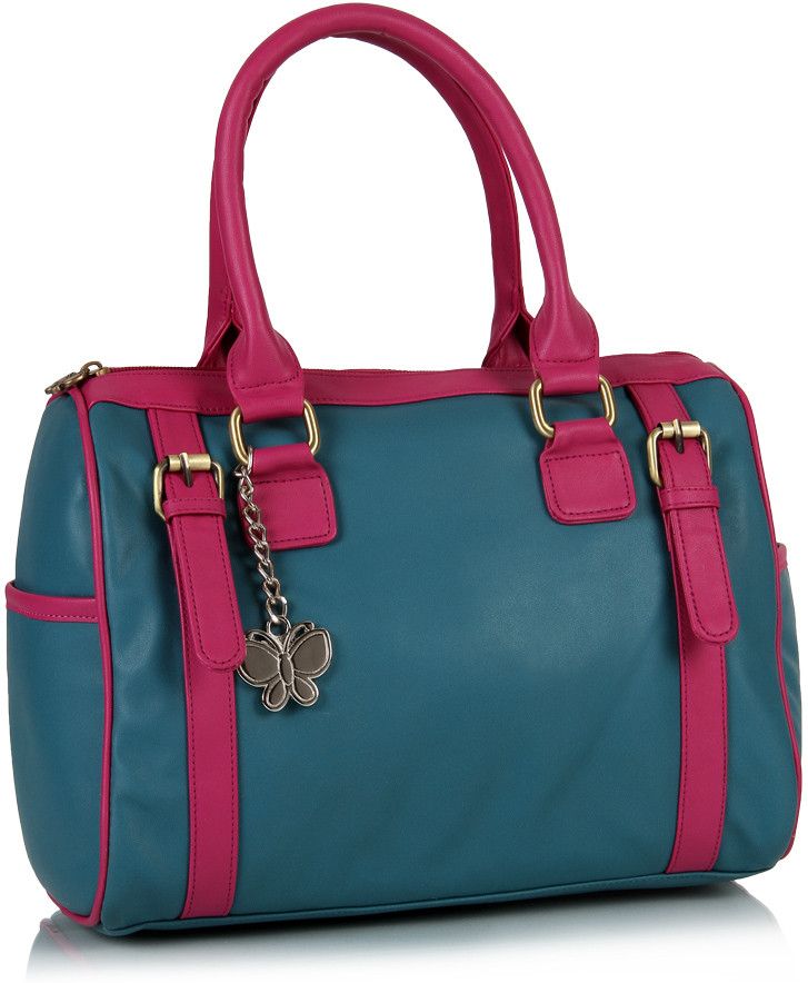 Butterflies Hand-held Bag Blue::Pink - Price in India | Flipkart.com
