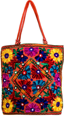 29% OFF on Bag Hut Woolen Embroidery Tote Multicolor 29% OFF on Bag Hut Woolen Embroidery Tote Multicolor