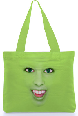 30% OFF on Snoogg Canvas Design Funnys Tote Green