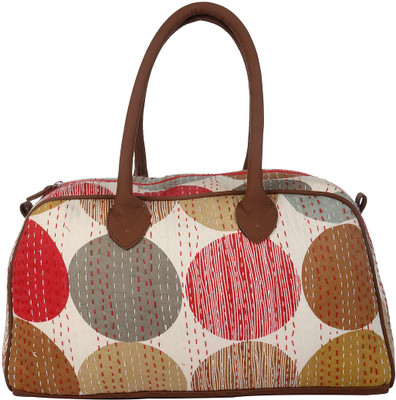 58% OFF on Rajrang Kantha Work Hand-held Bag Beige