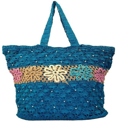 40% OFF on moKanc Crochet Hand Bag Peacock Blue 40% OFF on moKanc Crochet Hand Bag Peacock Blue