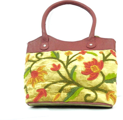 58% OFF on Aabeer Kashmiri Embroidered Hand-held Bag Red