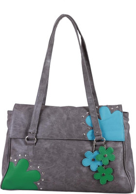 31% OFF on Butterflies Flowers Hand Bag Grey 31% OFF on Butterflies Flowers Hand Bag Grey
