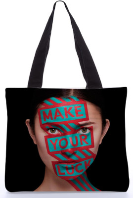 30% OFF on Snoogg Canvas Design Face Print Tote Black 30% OFF on Snoogg Canvas Design Face Print Tote Black