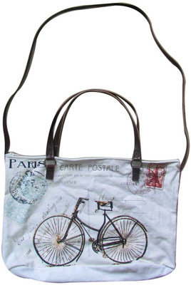 50% OFF on Lotsa Fashion Bicycle Print Hand-held Bag Wt-004
