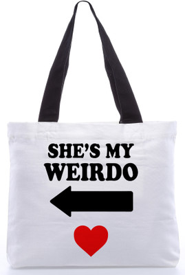 40% OFF on Snoogg Canvas Design Massage Shoulder Bag White