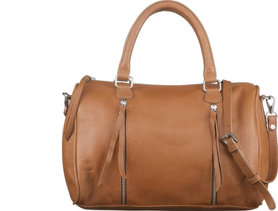 55% OFF on Neon By Paint Spacious and Trendy Fashionable Leather Hand-held Bag Tan