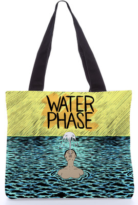 40% OFF on Snoogg Canvas Design Water Phase Shoulder Bag Multicolor