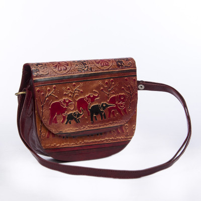 MunMun Fashionable Ladies Half Round Sling Bag Brown MunMun Fashionable Ladies Half Round Sling Bag Brown