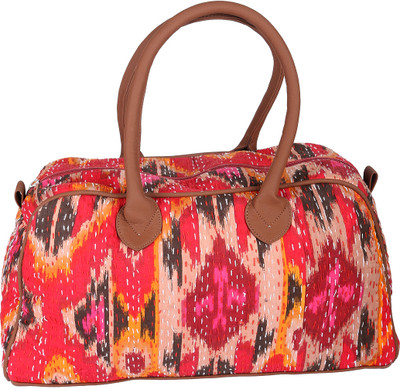 58% OFF on Rajrang Kantha Work Hand-held Bag Red