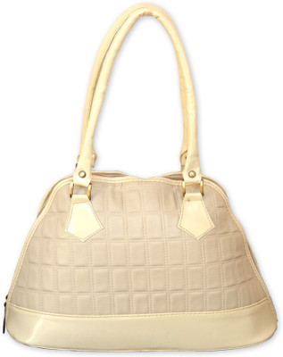 55% OFF on Hi Look Self Textured Hand-held Bag Grey-01