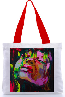 30% OFF on Snoogg Canvas Design Face Print Tote Multicolor 30% OFF on Snoogg Canvas Design Face Print Tote Multicolor
