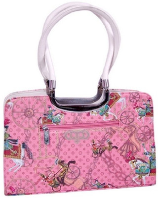 68% OFF on Womaniya Ethnic Silver Rose Collection-35 Hand-held Bag Multicolor