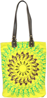 29% OFF on Greenobag Ethnic Human Chakra Tote Yellow
