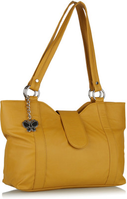 40% OFF on Butterflies Elegant Design Hand Bag Yellow