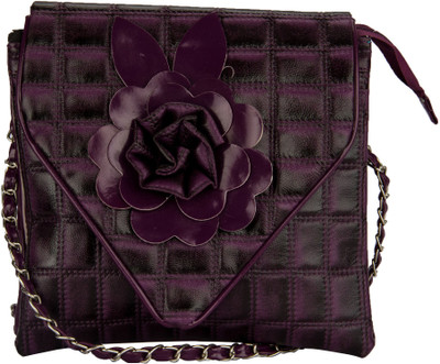 66% OFF on Glitters Shaded with Chain Sling Bag Purple