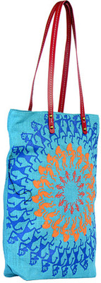 30% OFF on Greenobag Ethnic Human Chakra Tote Blue