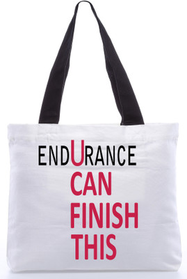 30% OFF on Snoogg Canvas Design U Can Finish This Tote White