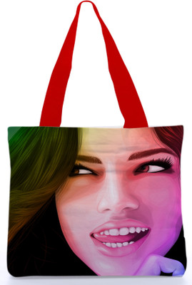 30% OFF on Snoogg Canvas Design Naughty Mood Tote Multicolor