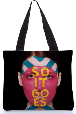 30% OFF on Snoogg Canvas Design Face Print Tote Black 30% OFF on Snoogg Canvas Design Face Print Tote Black
