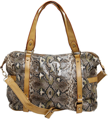 60% OFF on Thegudlook Snake Textured Satchel Brown 60% OFF on Thegudlook Snake Textured Satchel Brown