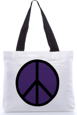 30% OFF on Rebel Peace Symbol Tote White 30% OFF on Rebel Peace Symbol Tote White