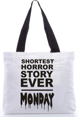 46% OFF on Snoogg Canvas Design Massage Shoulder Bag White