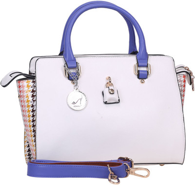 19% OFF on Adara Collections Lateral Print Hand-held Bag White-04