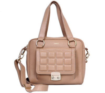 59% OFF on Taws Czarina Leather Shoulder Bag Beige