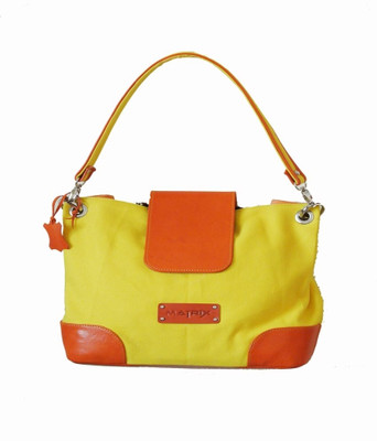 8% OFF on Matrix Ladies Leather Canvas Shoulder Bag 165-14OR 8% OFF on Matrix Ladies Leather Canvas Shoulder Bag 165-14OR