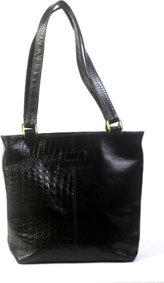 9% OFF on Tessodor Half Crocodile Print Shoulder Bag Black-03 9% OFF on Tessodor Half Crocodile Print Shoulder Bag Black-03