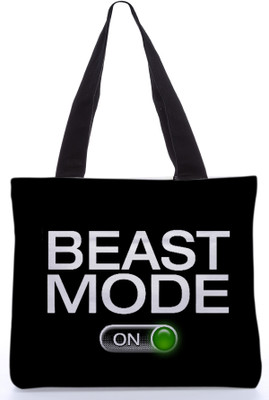 30% OFF on Snoogg Canvas Design Beast Mode Tote Black