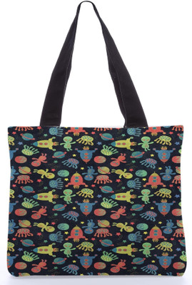 46% OFF on Snoogg Canvas Design Alien gone crazy Shoulder Bag Multicolor