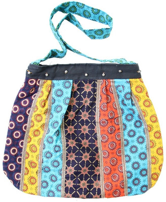 22% OFF on Pulpypapaya Bell Beads Pleated Cotton Shoulder Bag Multicolor 22% OFF on Pulpypapaya Bell Beads Pleated Cotton Shoulder Bag Multicolor