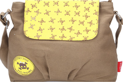 Imagica Skull Print Hand-held Bag Khaki Imagica Skull Print Hand-held Bag Khaki