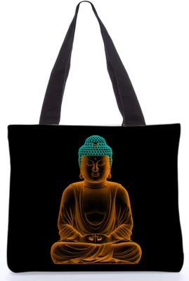 30% OFF on Snoogg Canvas Design Lord Buddha Tote Black 30% OFF on Snoogg Canvas Design Lord Buddha Tote Black